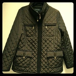 Jones New York Quilted Jacket - Brown - XL